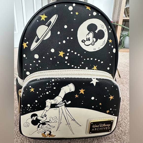 Mickey & Minnie Loungefly Backpack - Picture 2 of 5